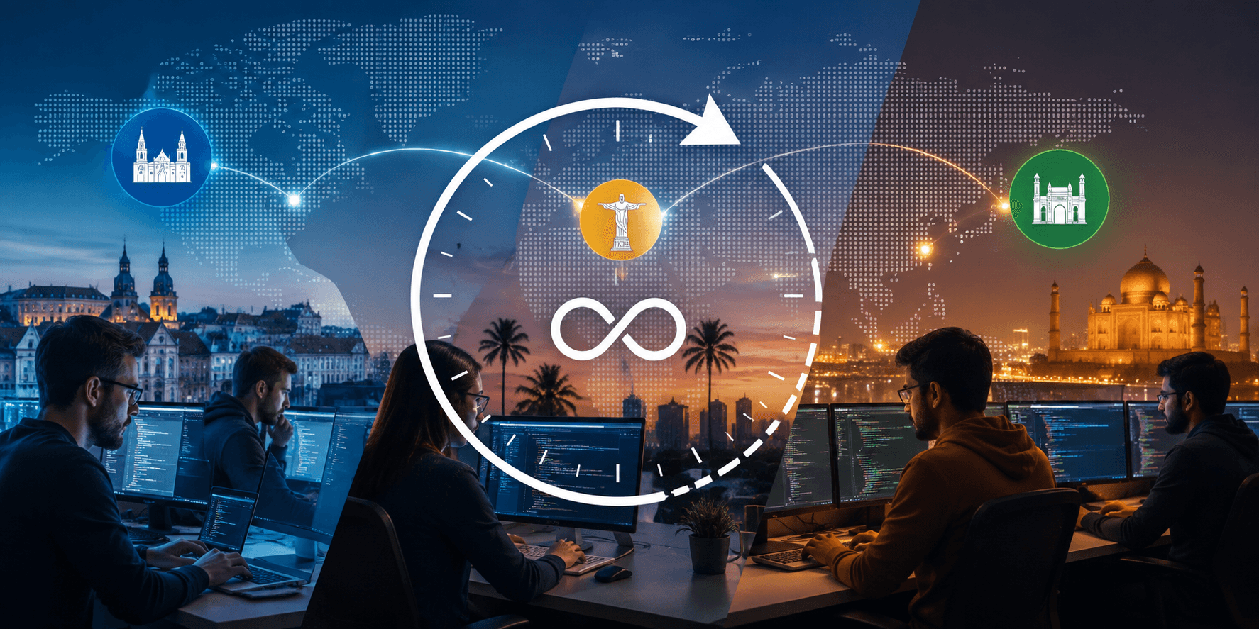 Building a 24-Hour Engineering Team: Combining Eastern Europe, LatAm, and India Delivery